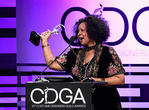 BEVERLY HILLS, CA - FEBRUARY 19: Sharen Davis accepts the Excellence in Sci-Fi / Fantasy Television award for 'Westworld' onstage during The 21st CDGA (Costume Designers Guild Awards) at The Beverly Hilton Hotel on February 19, 2019 in Beverly Hills, California. (Photo by Frazer Harrison/Getty Images)